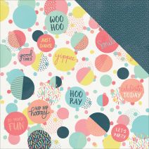 Party Time 12 X 12 Inches Collection Double Sided Paper Confetti