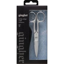 Gingher Knife Edge Craft Scissors 5"-W/Leather Sheath