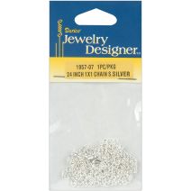 Jewelry Designer Slimpack 1 X 1mm Chain 24 Inches Silver