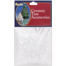 Ceramic Christmas Tree Accessories Flame Pin 0.625 Inch Clear