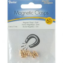 Magnetic Clasps 5 mm X 11 mm Gold