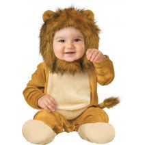 Fun World Kids' Toddler Baby's Cuddly Lion Infant Costume, Multi, Small