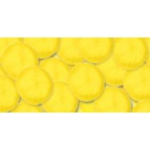 Acrylic Pom Pom Yellow 1 Inch