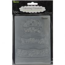 Embossing Folder Fancy Cake 4.25 X 5.75 Inches