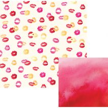 Urban Chic Collection 12 X 12 Double Sided Paper Kiss Kiss