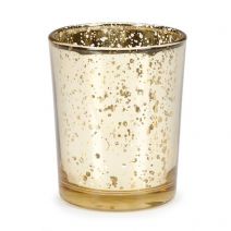 David Tutera Gold Spot Plating Glass Votive Cup