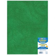 Glitter Foam Sheet Green 2mm thick 9 X 12 Inches