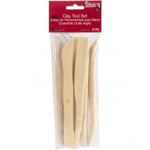 Wooden Clay Tool Set 6 Inch