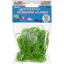 Stretch Band Bracelet Loops With S Clips Green