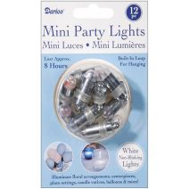 Mini Party Lights Non Blinking White