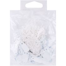 Small Jewelry Hang Tags 0.25 X 0.75 Inches White