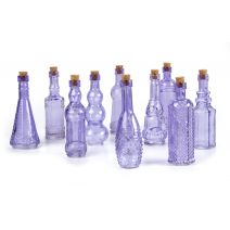 Darice Glass Bottle Purple 5 Inch 1 Pack of 1 Piece Assorted Style 