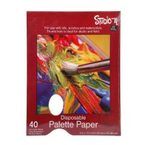 Darice Studio 71 Palette Pad W Per Hole 9 X 12 inches 40 Sheets 9 X 12 inches 40 Sheets