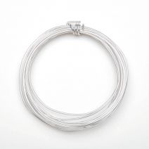 Aluminum Jewelry Wire 14 Gauge Silver 3 Yards