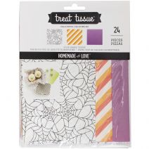 Homemade With Love Food Craft Treat Tins Halloween Tissue 24 Pieces