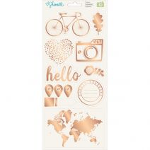 Go Now Go Collection Cardstock Stickers With Foil Accents Accents And Phrases