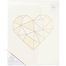 Color Reveal Collection Watercolor Panel 13 X 16 Geo Heart