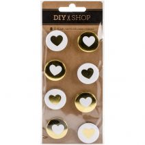 Diy Shop 4 Collection Flair Button Stickers With Foil Accents