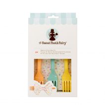 Sweet Tooth Fairy Napkin & Fork Bow Kit Assorted Colors