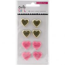 - Cute Girl Collection - Resin Hearts