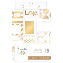 Project Life - 3 X 4 - Theme Cards - Golden