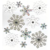 Jolees Boutique 3D Stickers Snowflakes