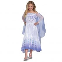 Disguise Disney Frozen 2 Elsa Costume for Girls, Deluxe Dress and Cape Outfit, Child Size Extra Small (3T-4T)