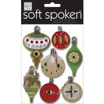 Memy Big Ideas Soft Spoken Embellishments Holiday Ornaments