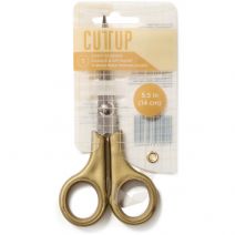 Cutup Scissors 5 Inch Extra Fine Tip Gold