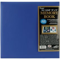 Pioneer Pastel Leatherette Post Bound Album 12"X12" - Sea Blue