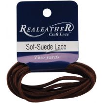 Realeather Crafts Sof-Suede Lace .094"X2yd Packaged-Cafe