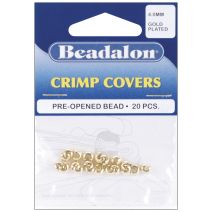 Gold-Plated Crimp Covers-4mm 20/Pkg